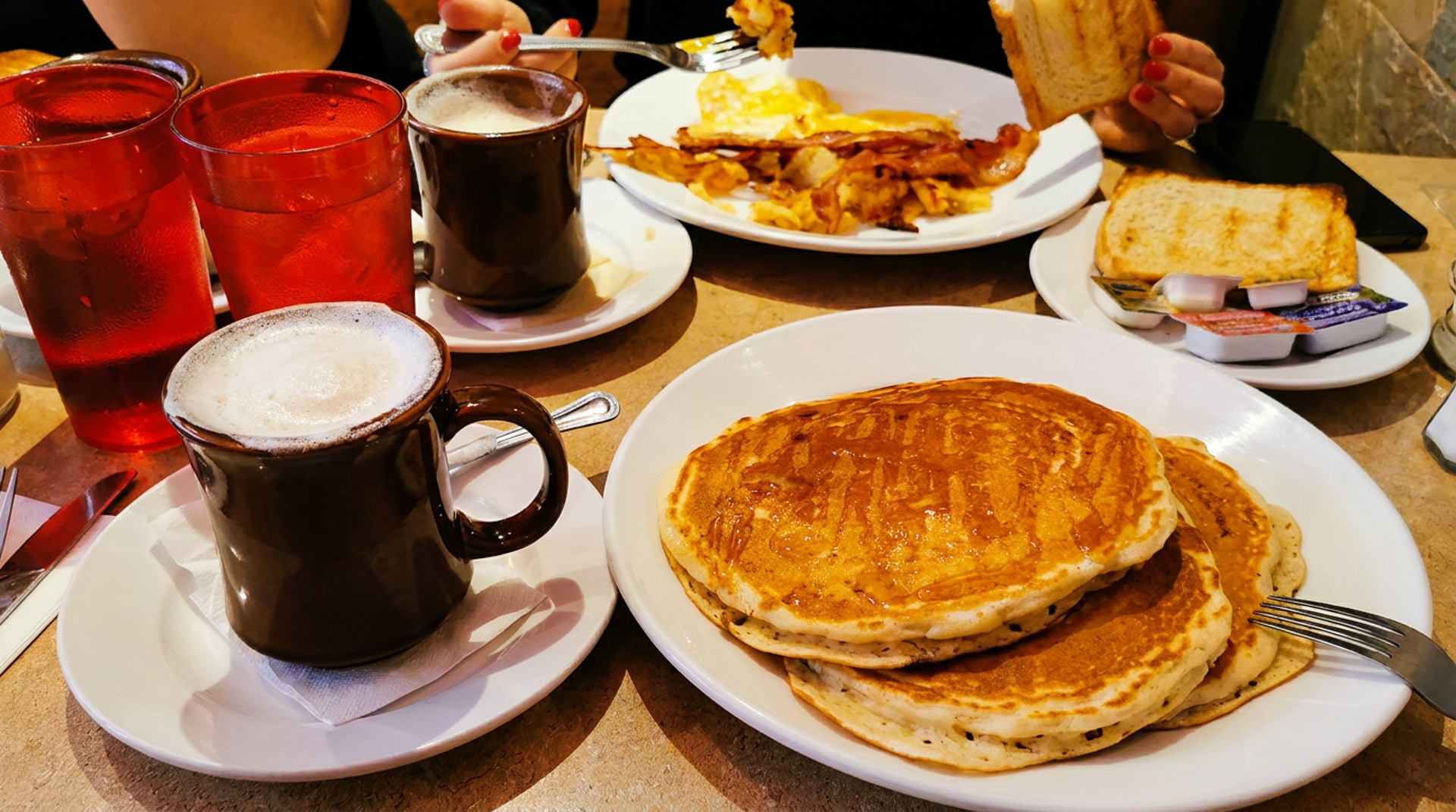 Challah French toast, burgers, and more