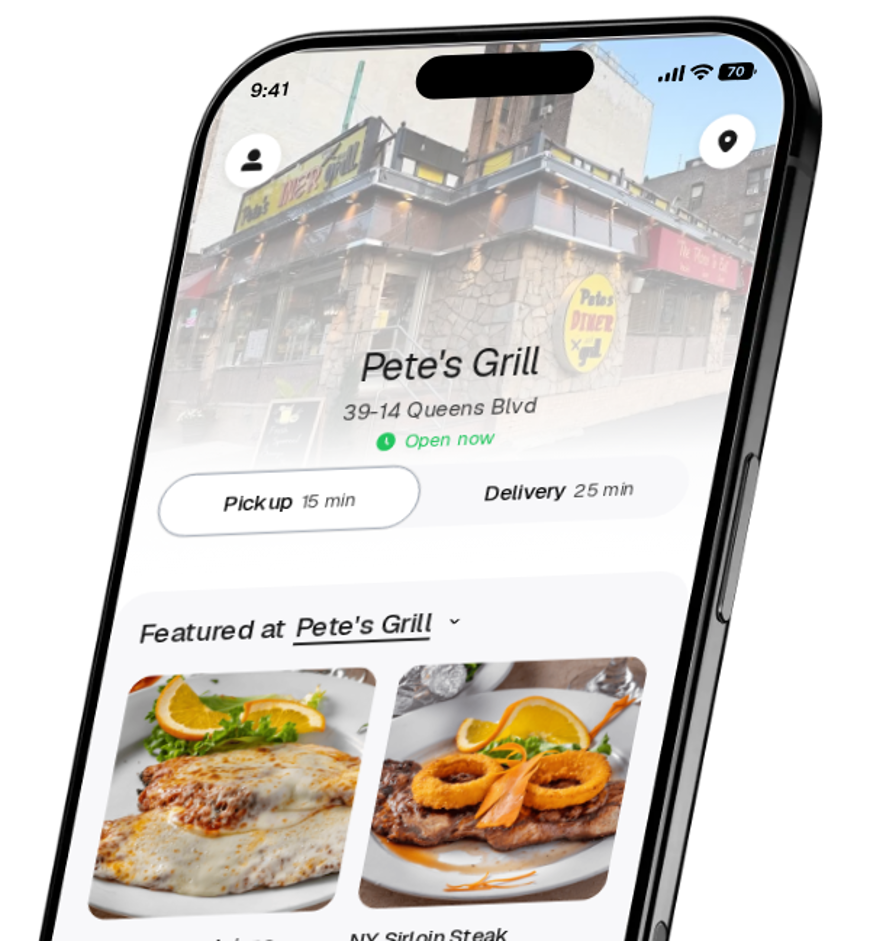 Pete's Grill app preview