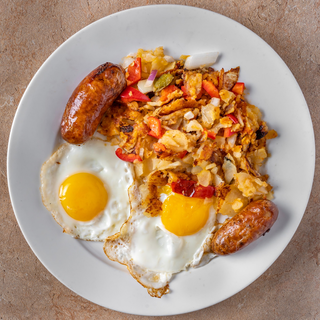 Eggs w/ Beef Sausage